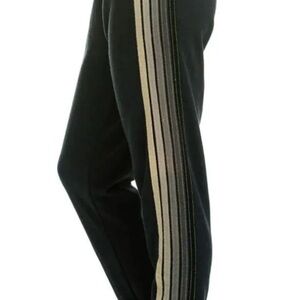 Aviator Nation 5 stripe charcoal sweatpants